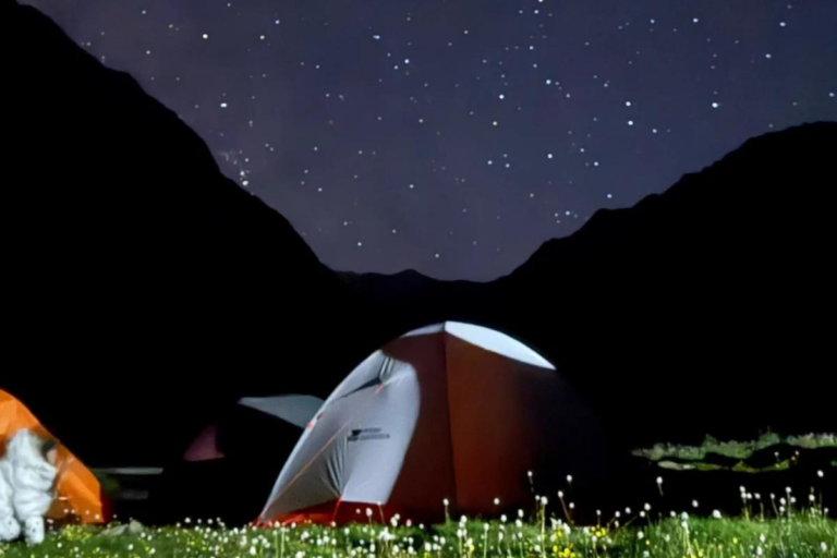 Camping beneath Yala Snow Mountain in Western Sichuan