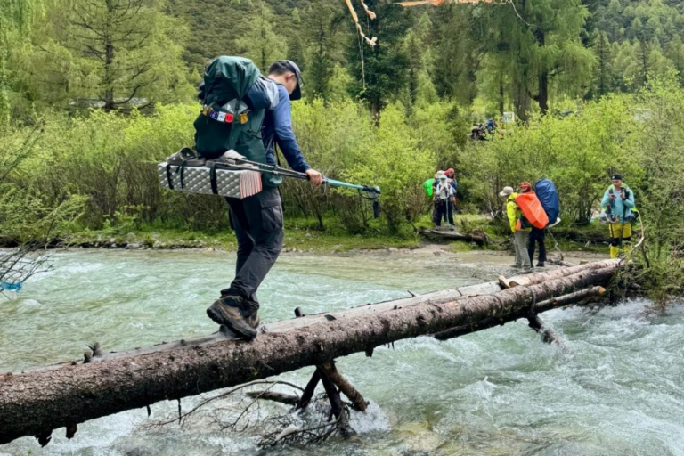 Hiking beneath Yala Snow Mountain in Western Sichuan