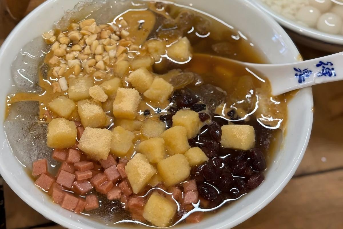Sichuan vegetarian dessert ice jelly