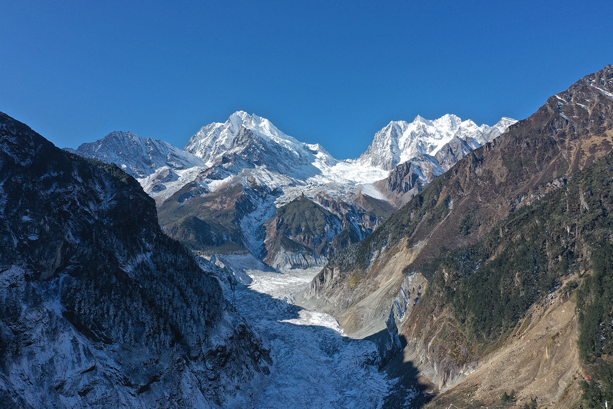 Mountain landscape of Kham region in Western Sichuan
