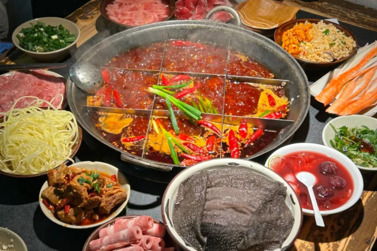 Local community hotpot restaurant experience in Chongqing