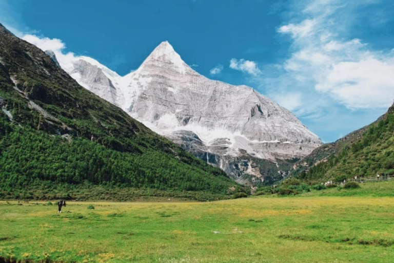 Summer mountain landscape of Daocheng Yading in Sichuan