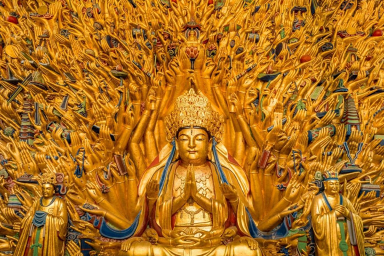 Thousand-Hand Guanyin sculpture at Dazu Rock Carvings in Chongqing