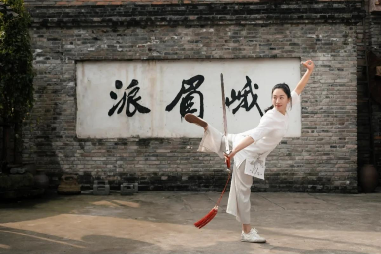 Emei-style Kung Fu performance in Sichuan