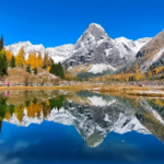 Autumn landscape of Siguniang Mountain in Western Sichuan
