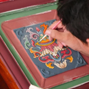 Tibetan Thangka painting process in Western Sichuan