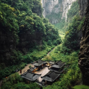 Wulong karst landscape and natural scenery in Chongqing