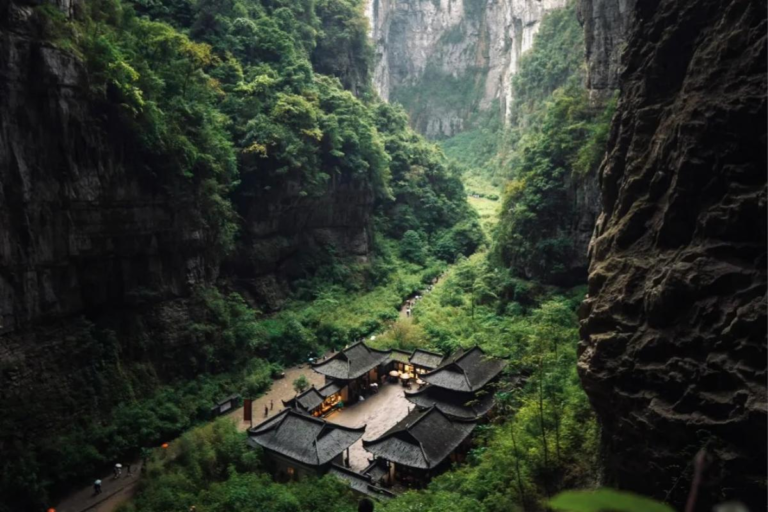 Wulong karst landscape and natural scenery in Chongqing