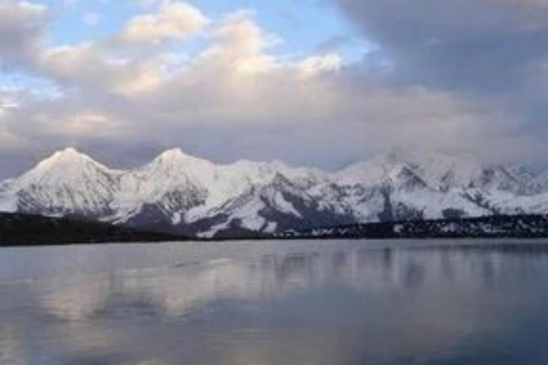 Yemahaizi alpine lake trekking route with mountain scenery in Western Sichuan China