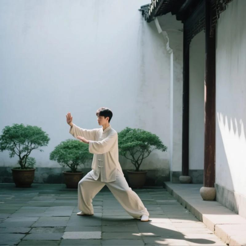 Traditional Chinese Taijiquan practice